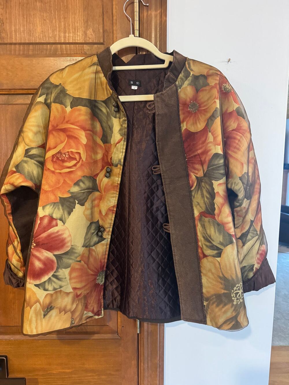 Brown Floral Jacket